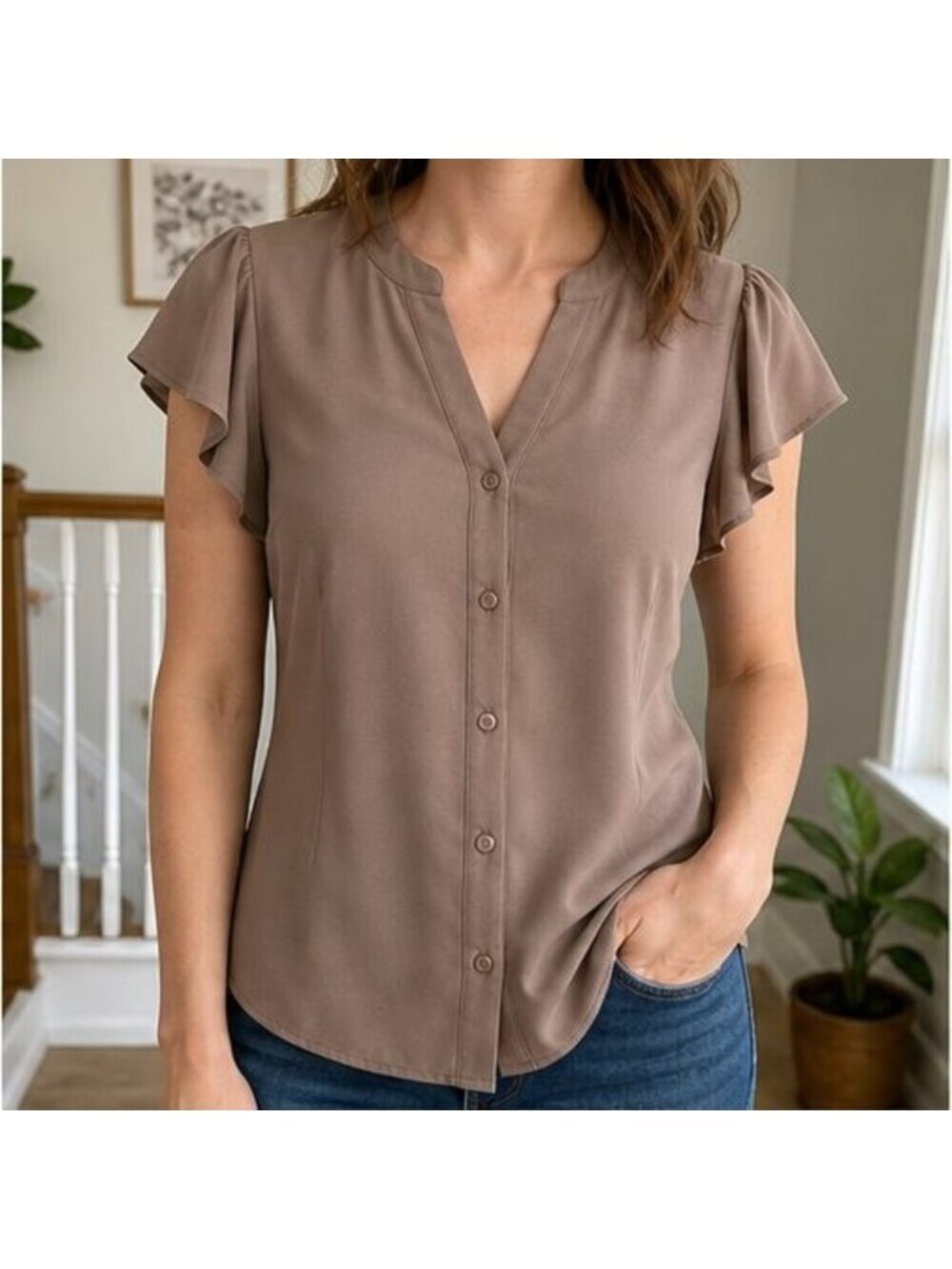 Taupe Cami Blouse